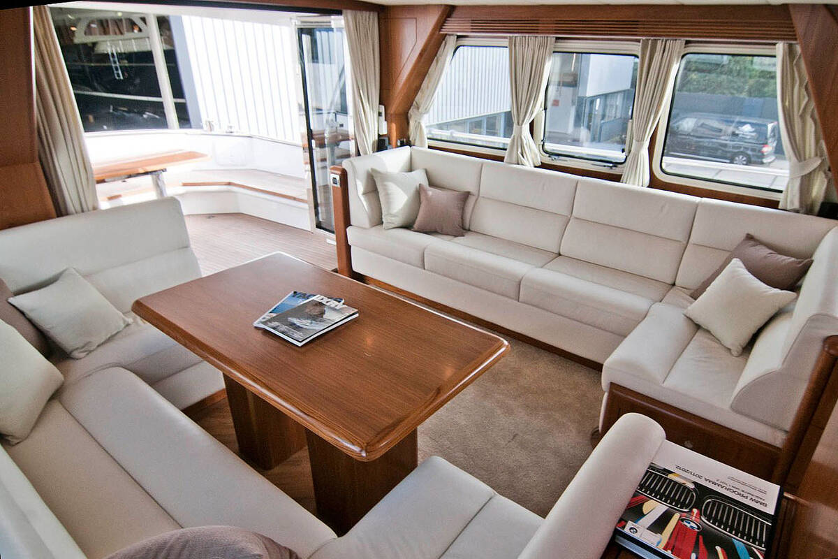 The salon on the main deck