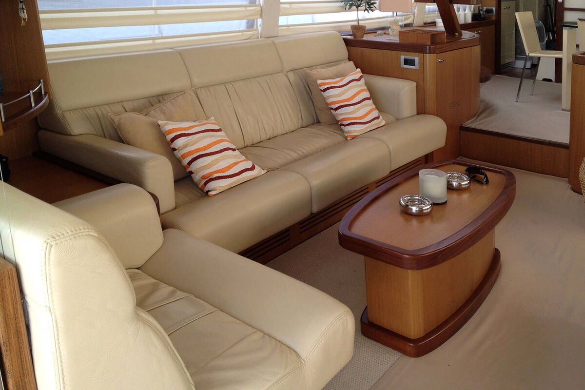 The salon on the main deck