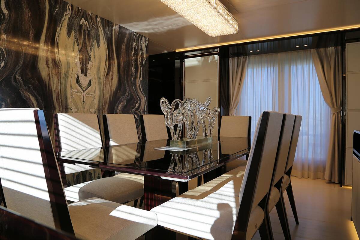 Dinette on main deck
