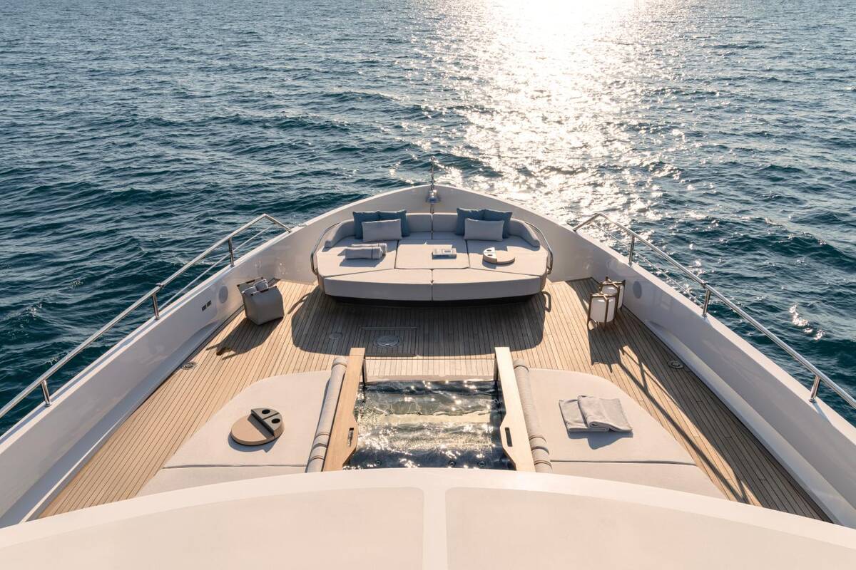 Lounge area on bow