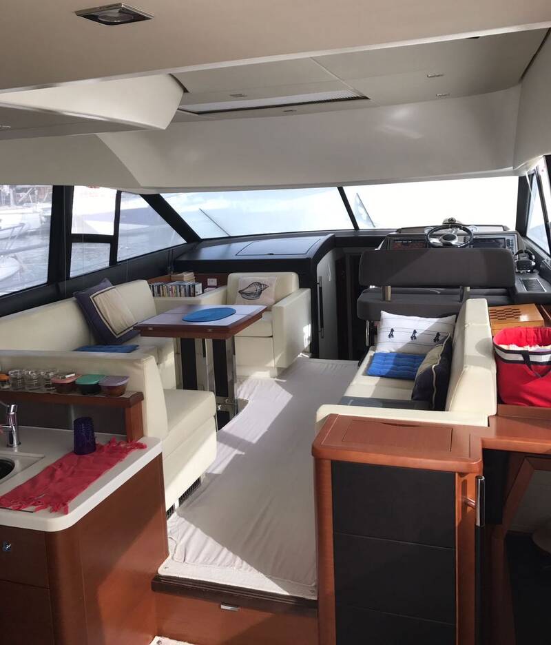 The salon on the main deck
