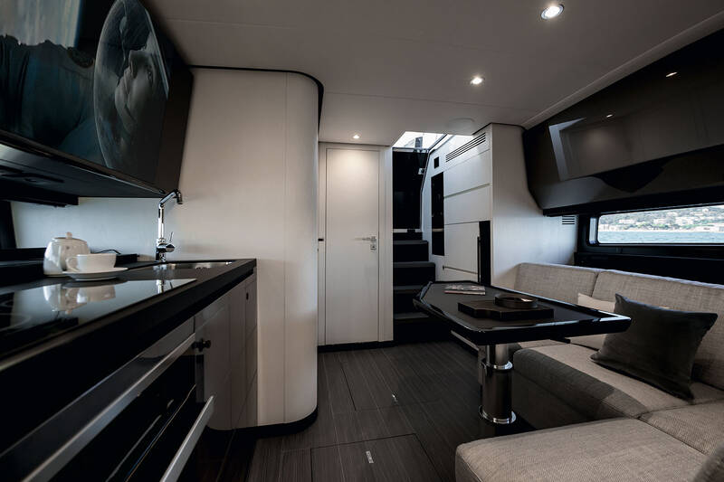 Salon on the lower deck
