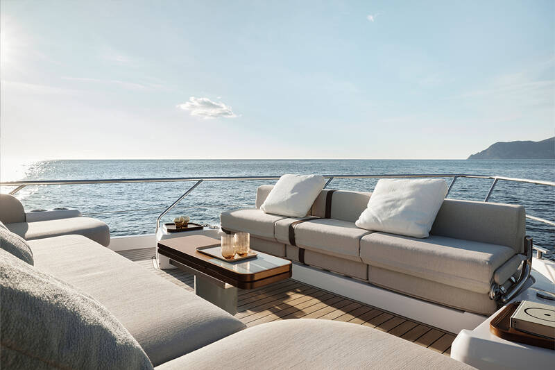 Lounge area on bow