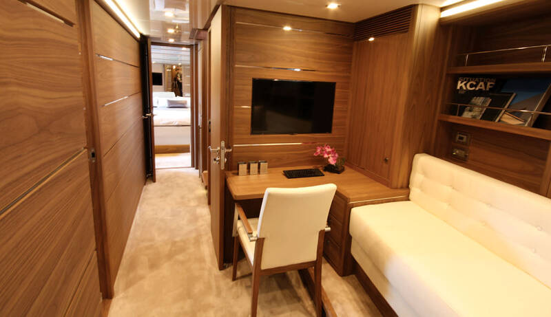 Lower deck lounge area
