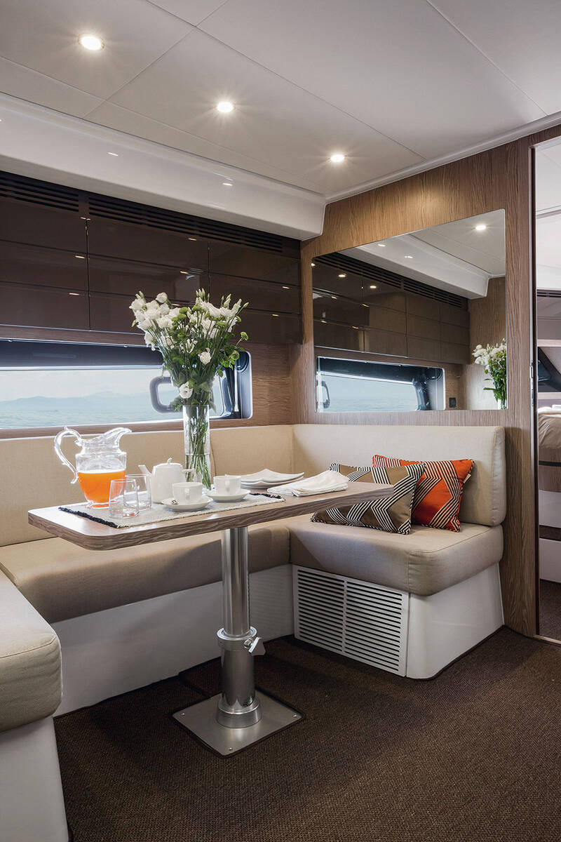Dinette on lower deck