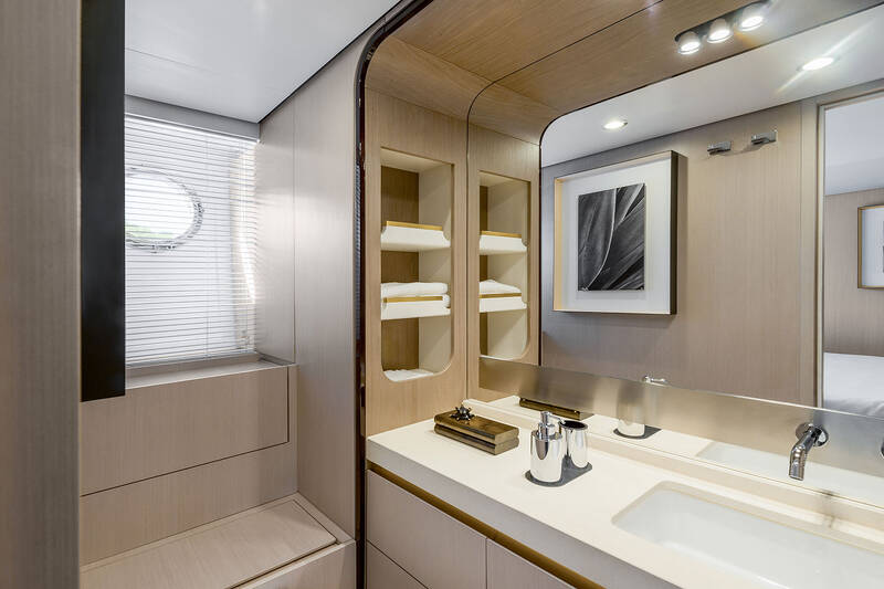 Bathroom in owner's cabin