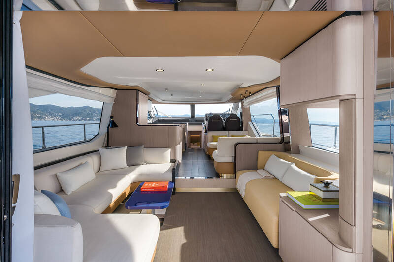 The salon on the main deck