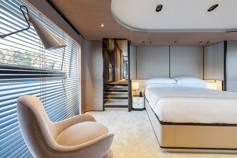 Owner's cabin on the main deck