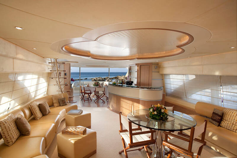 The salon on the main deck