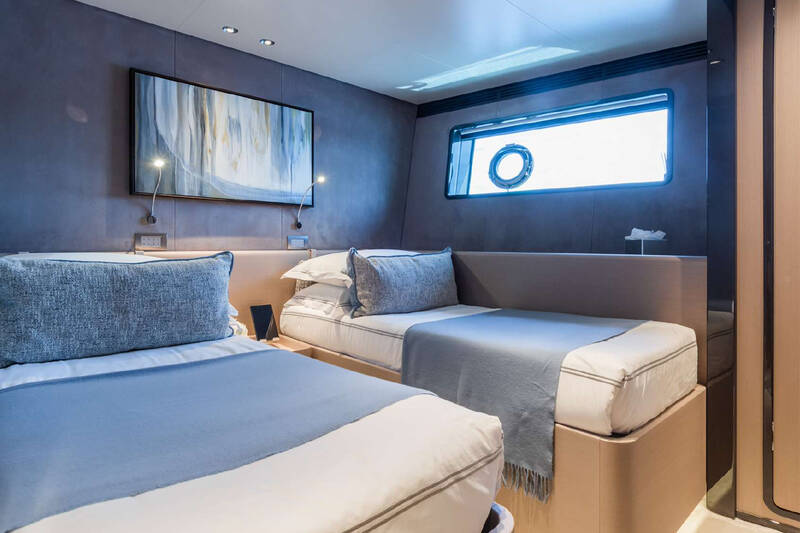 Guest cabin on lower deck