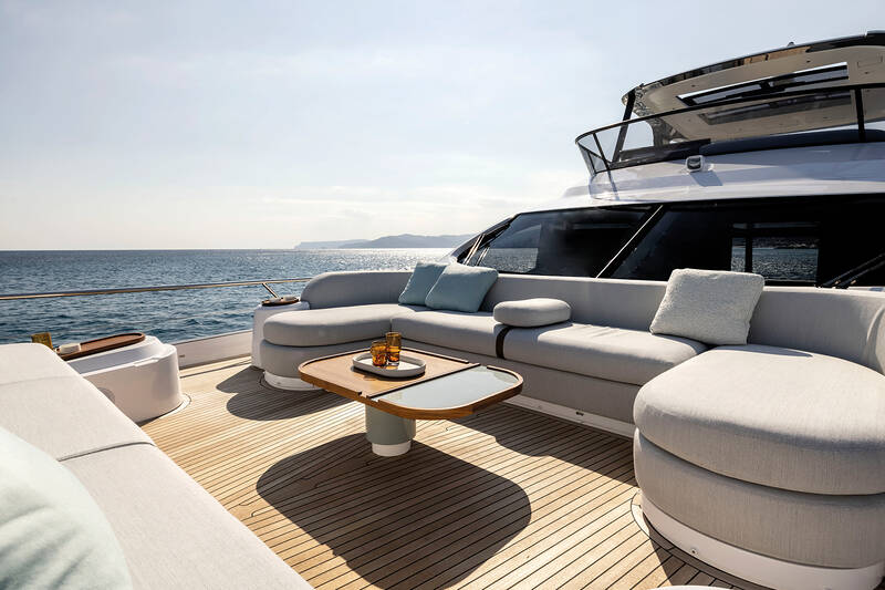 Lounge area on bow