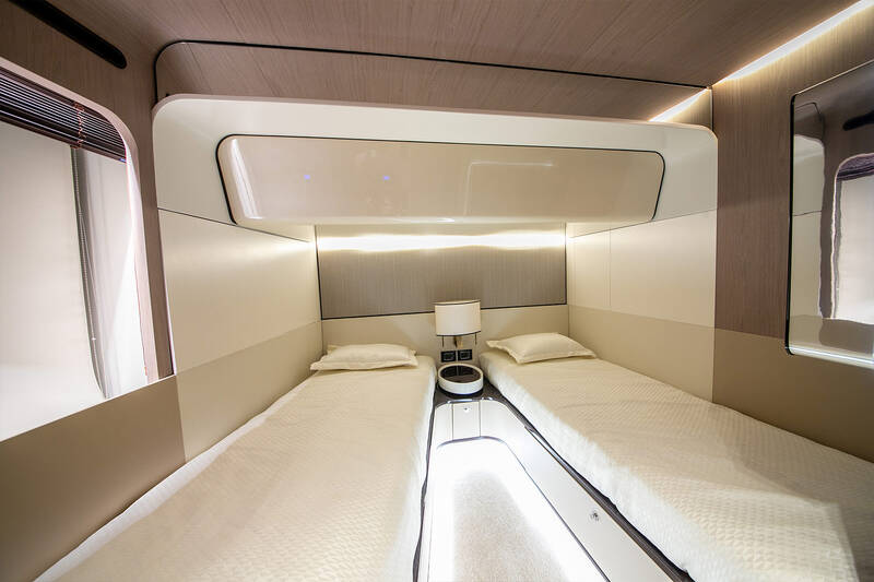 Guest cabin #1 on the lower deck bow