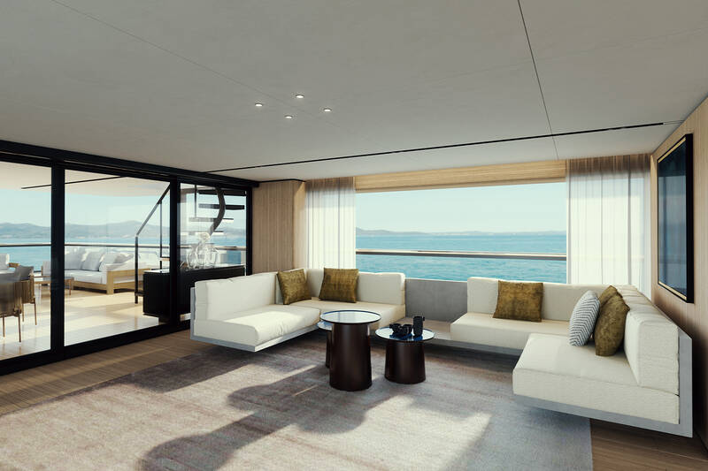 Upper deck salon