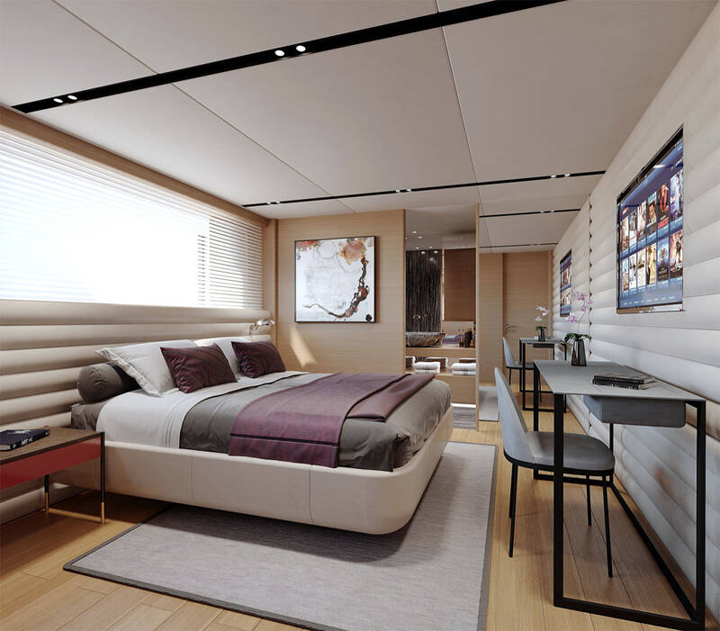 VIP cabin on lower deck (optional configuration)