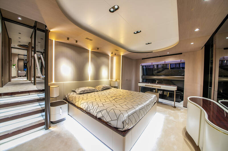 Master cabin on the main deck
