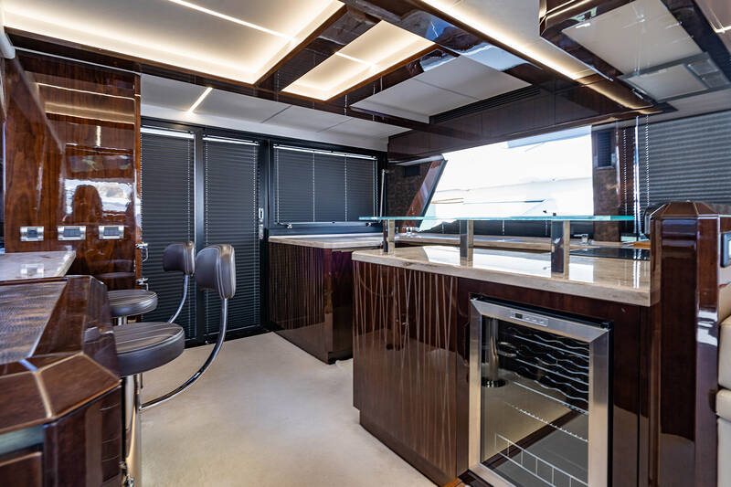 Galley on aft salon