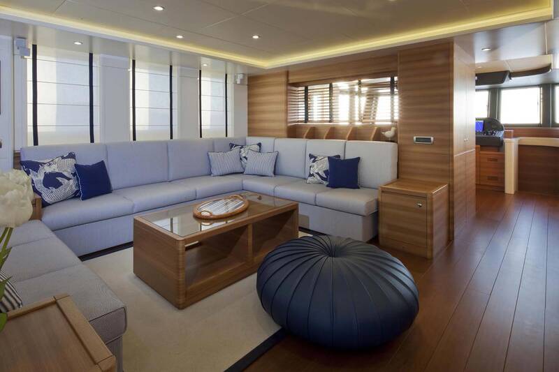 Salon on the upper deck