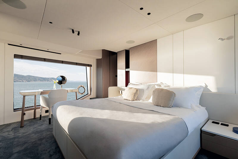 Owner's cabin on main deck