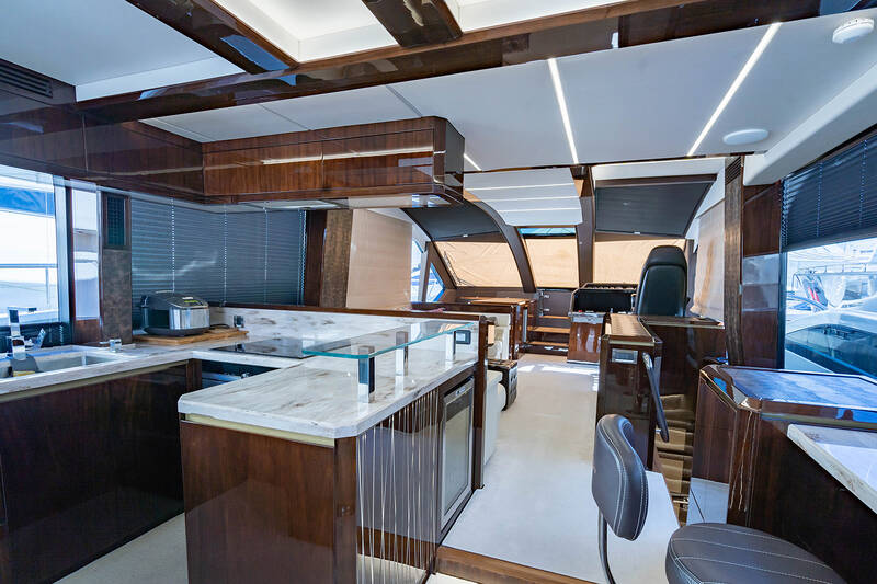 Galley on aft salon