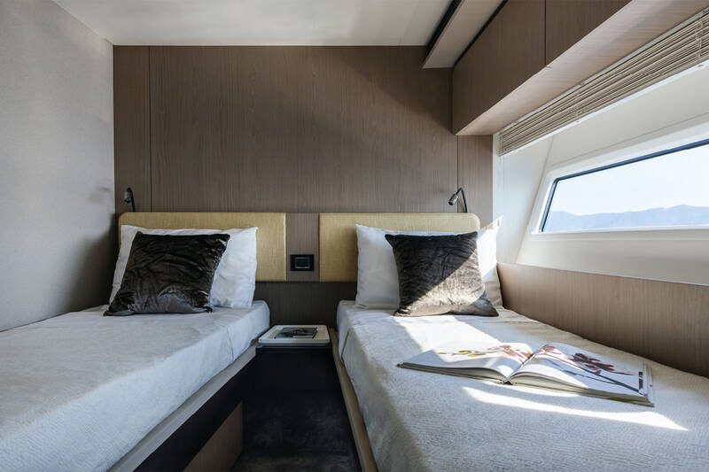 Guest cabin on starboard side