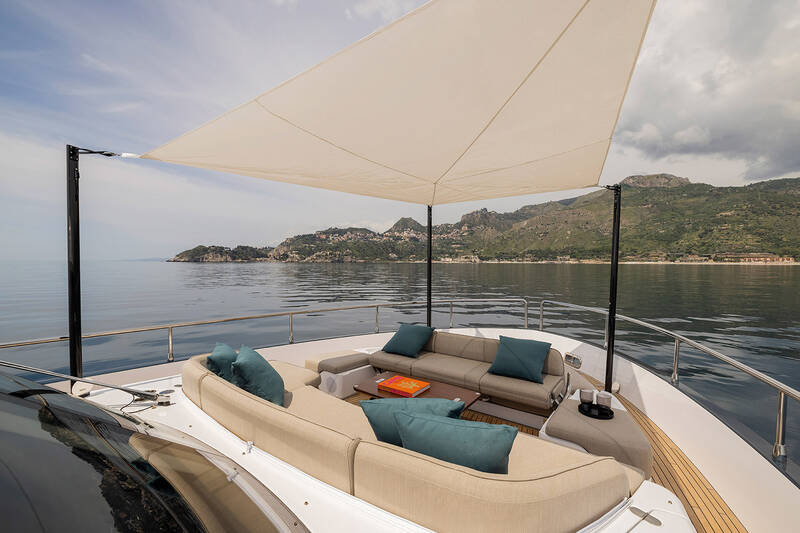 Lounge area on bow