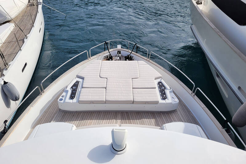 Lounge area on bow