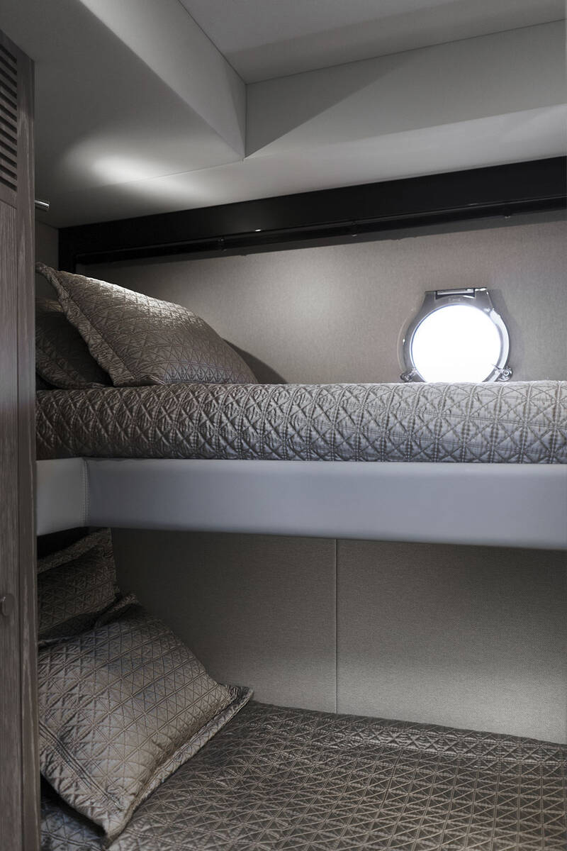Guest cabin on port side