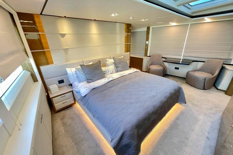Master cabin on main deck