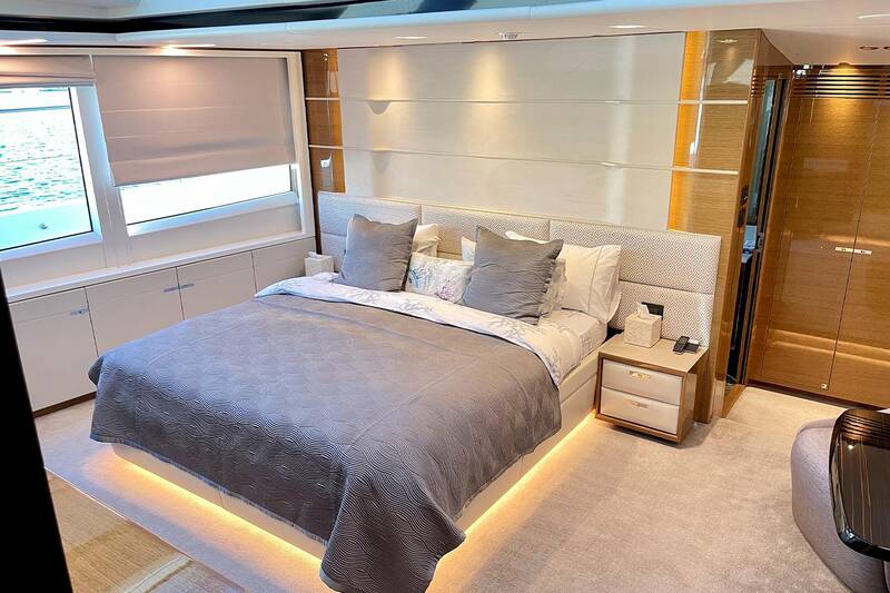 Master cabin on main deck