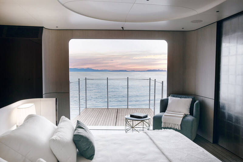 Balcony in owner's cabin