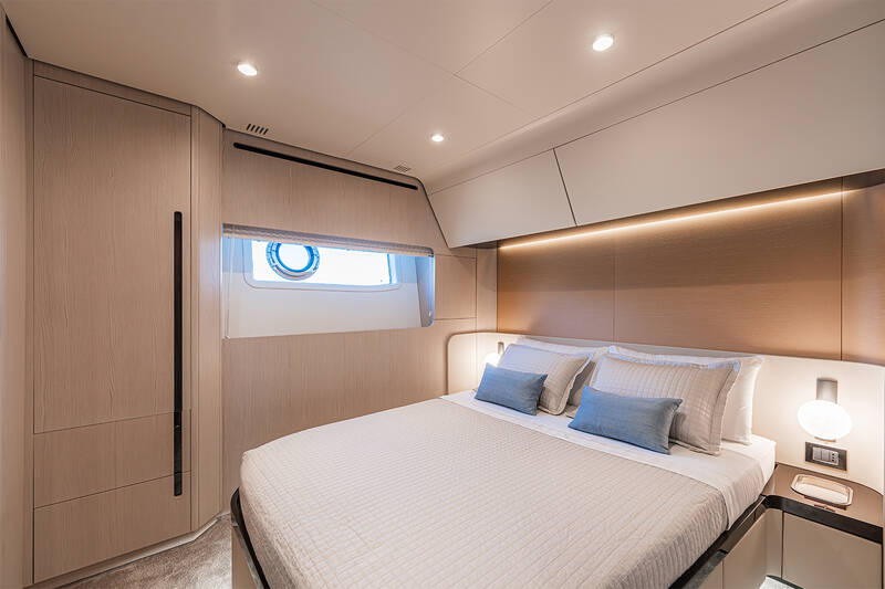 Guest cabin on starboard side
