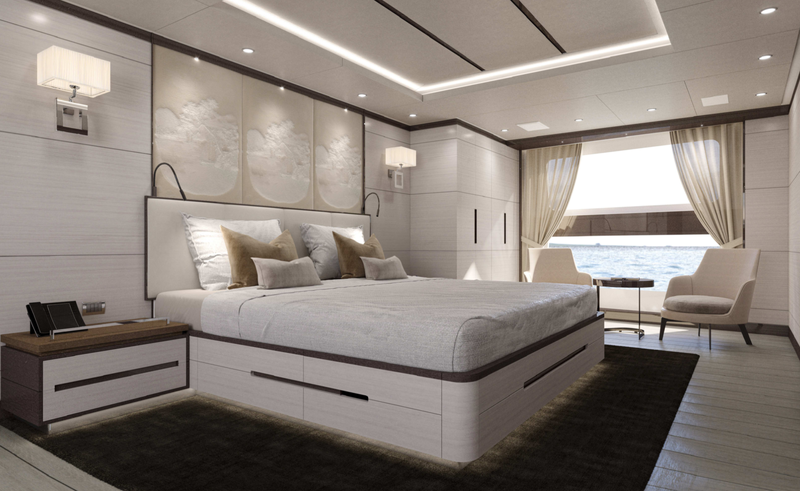 Owner's cabin on the main deck