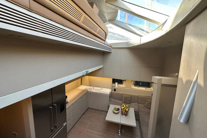Galley on lower deck
