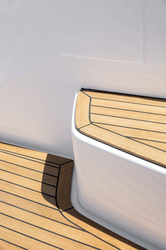 Exterior details (teak steps)