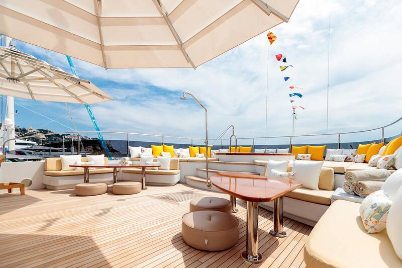 Lounge area on sundeck
