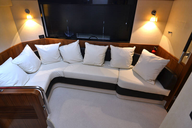Sitting area on the lower deck