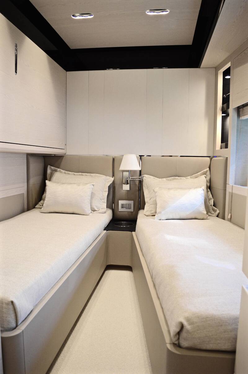 Guest cabin on starboard side