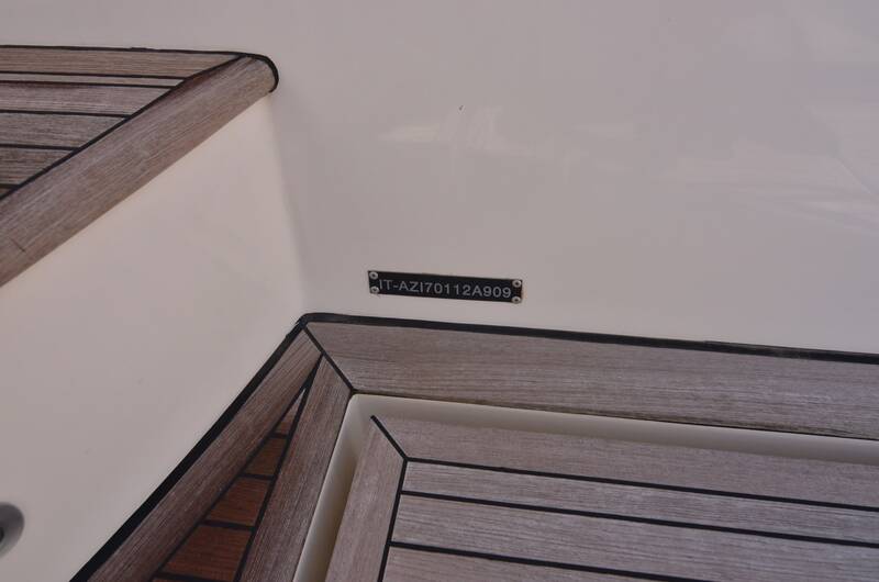 Stairs on the flybridge