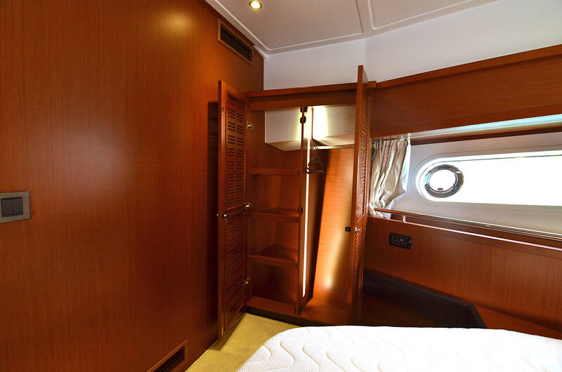 Wardrobe in VIP cabin on bow