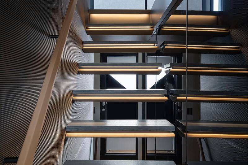 Stairs to main deck