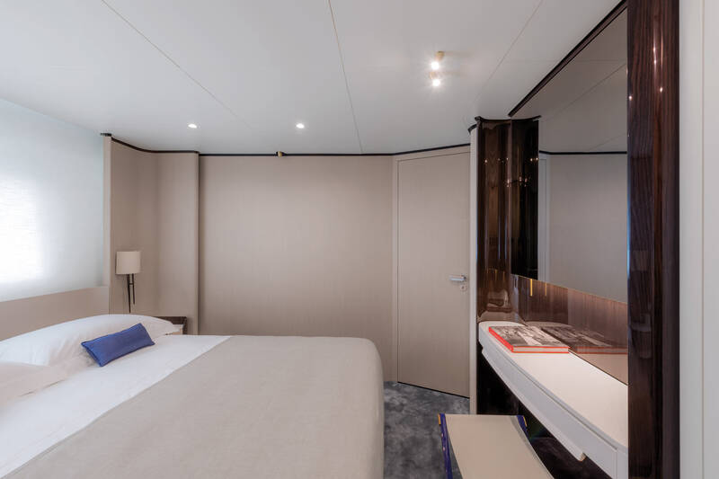 VIP cabin on the port side