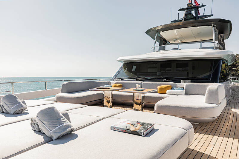 Lounge area on bow