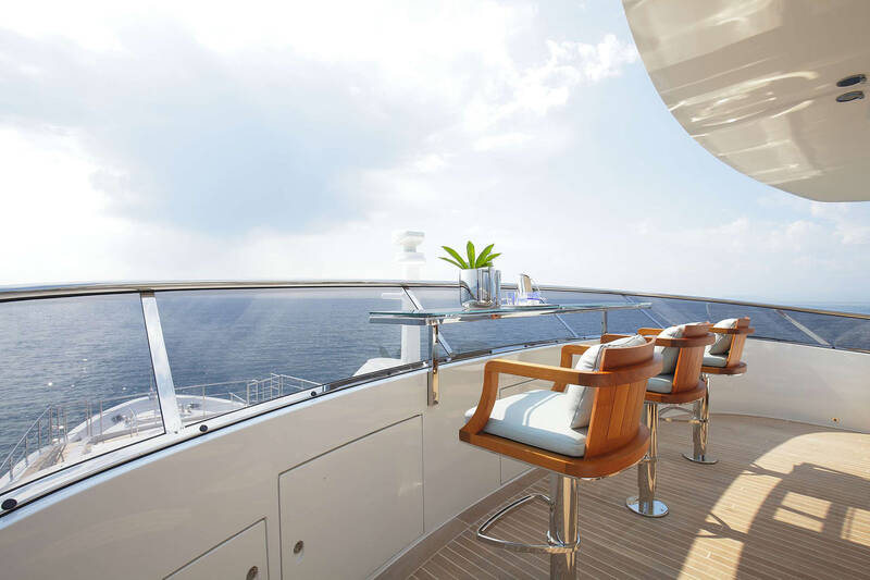 Bar on sundeck
