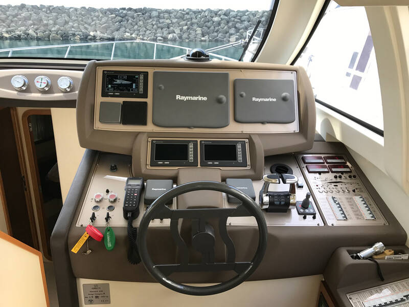 Helm station on main deck