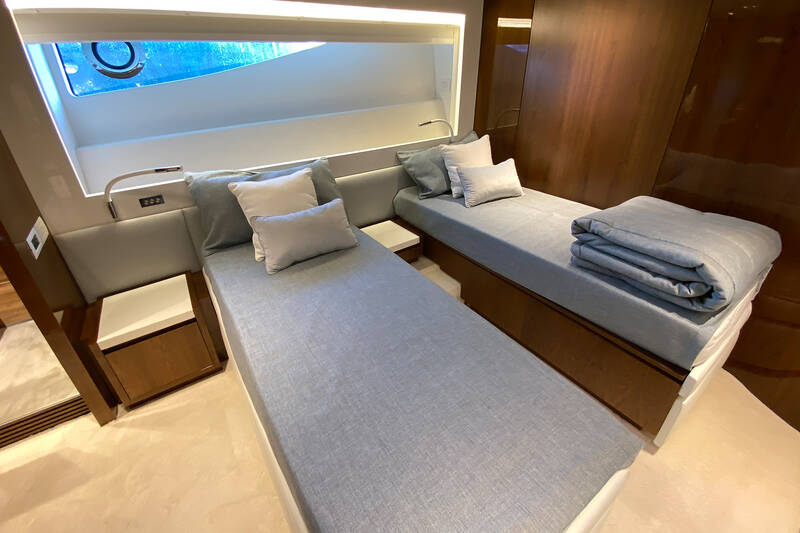 Guest cabin on lower deck