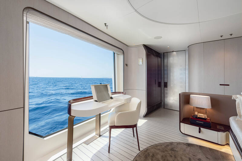 Owner's cabin on main deck