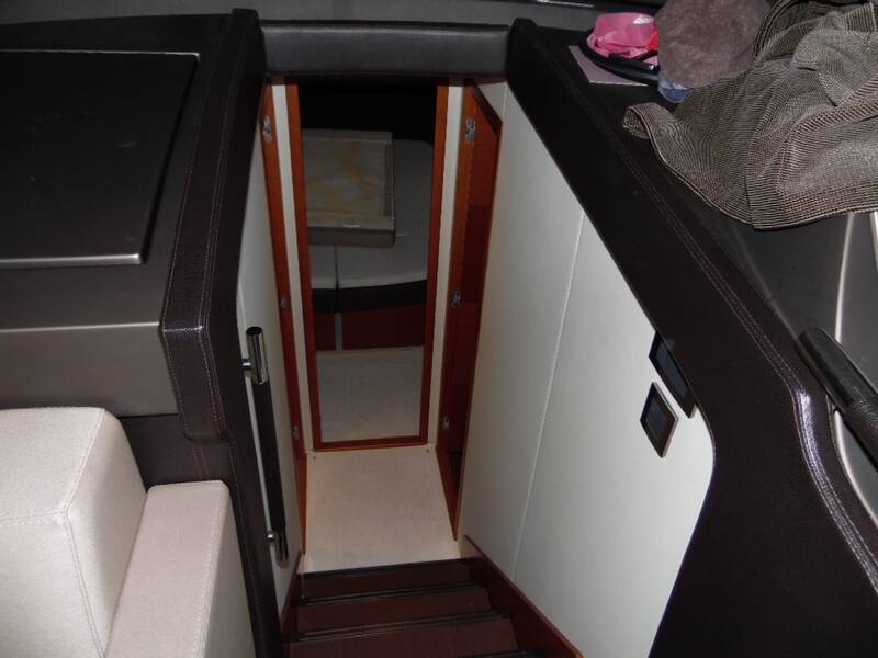Staircase to lower deck