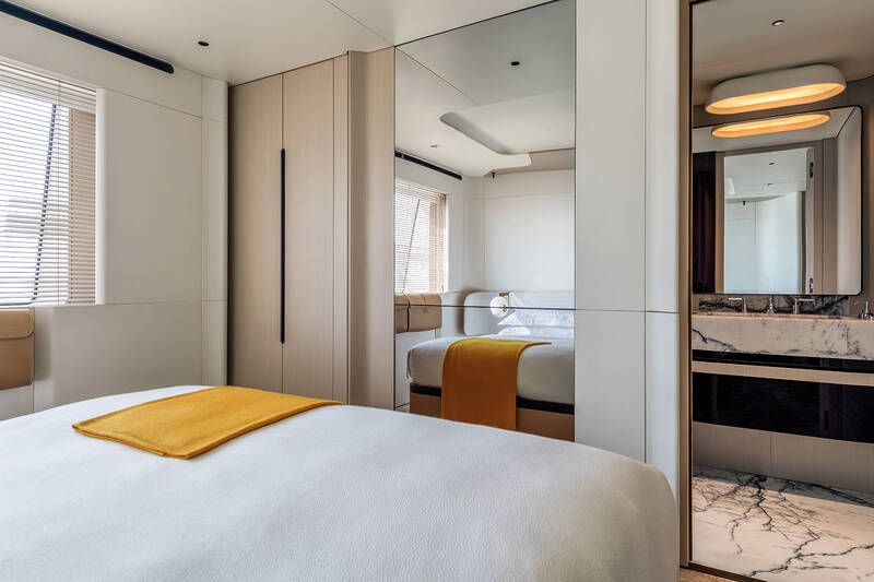 Guest cabin on lower deck