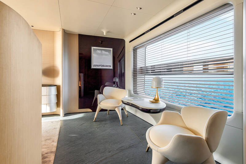 Owner's cabin on the main deck