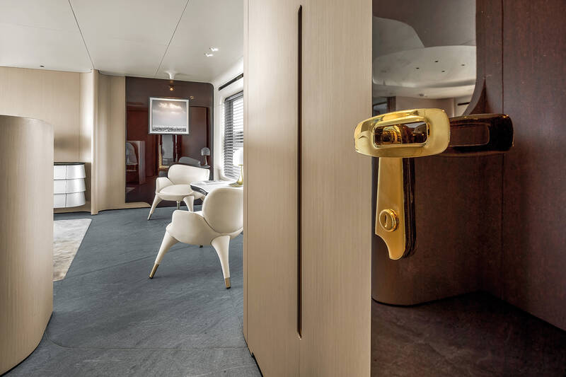 Owner's cabin on the main deck